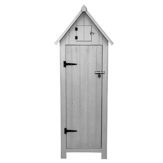 Wooden Garden Shed – Light Grey