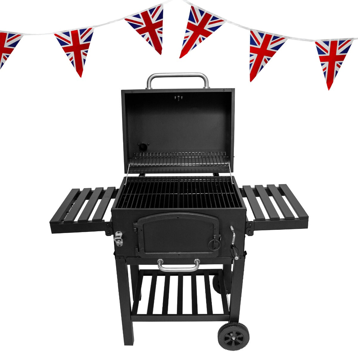 XL BBQ Smoker Grill & Union Jack Bunting