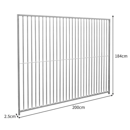 2m Dog Run Panel – 5cm Bar Spacing