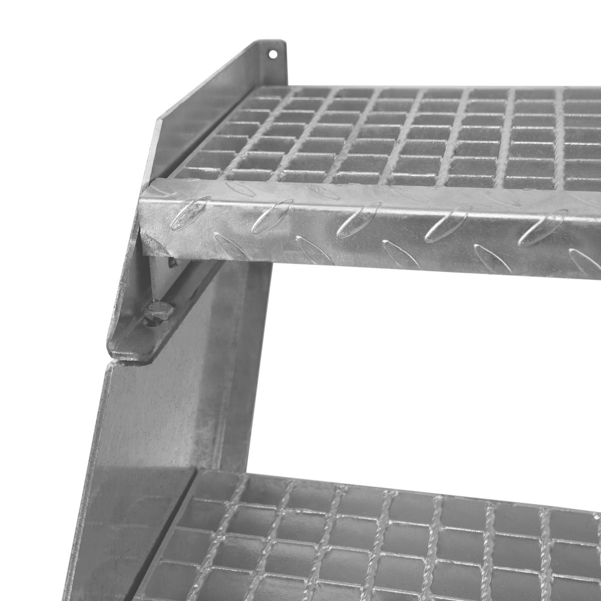 Adjustable 9 Section Galvanised Staircase - 600mm Wide