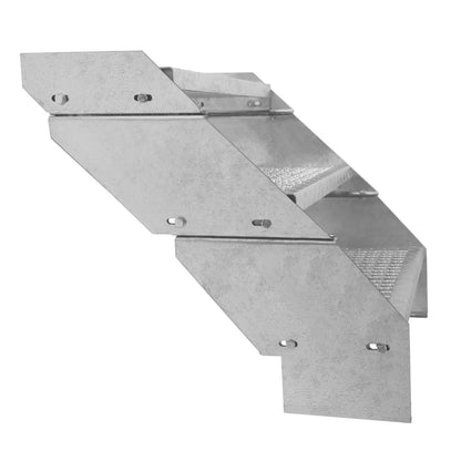 Adjustable 9 Section Galvanised Staircase - 600mm Wide