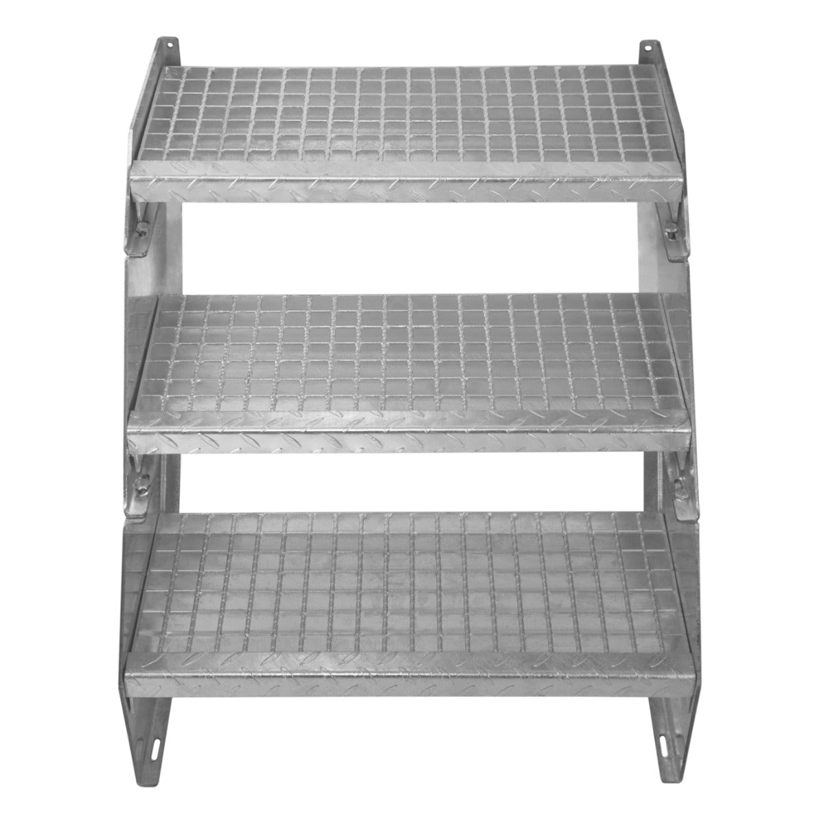 Adjustable 9 Section Galvanised Staircase - 600mm Wide