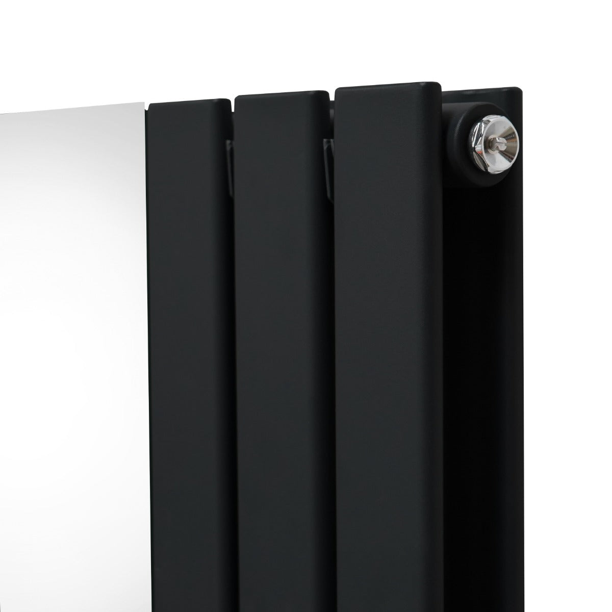 Flat Mirror Radiator - 1800mm x 565mm - Black