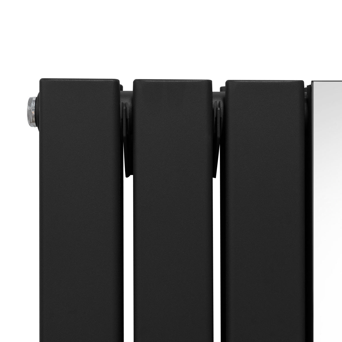 Flat Mirror Radiator - 1800mm x 565mm - Black