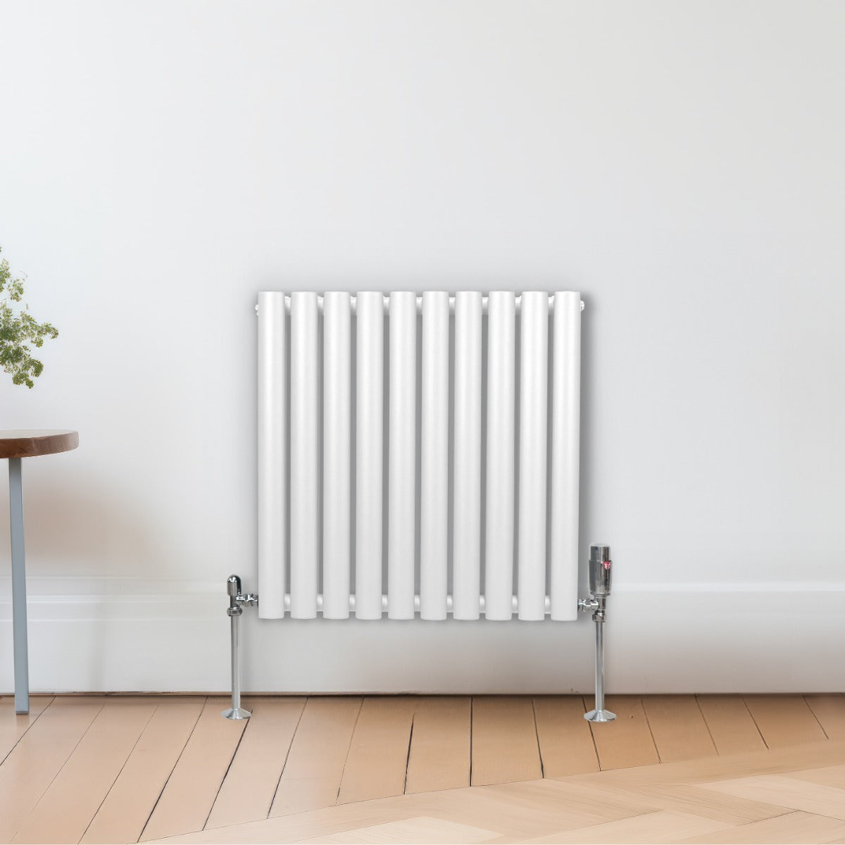 Oval Column Radiator – 600mm x 600mm - White