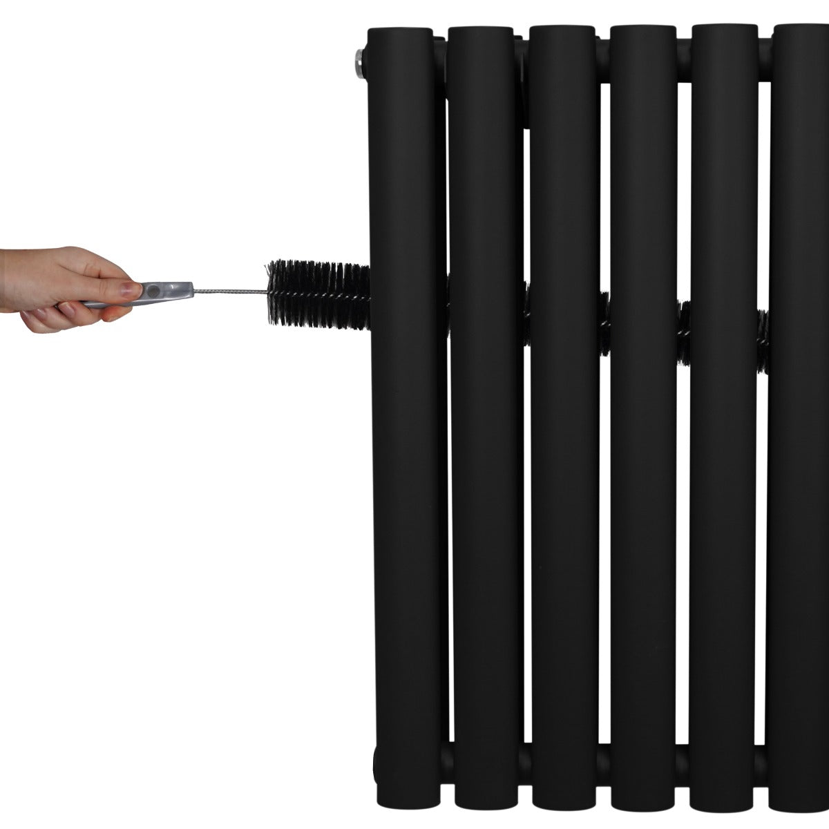 Oval Column Radiator – 600mm x 600mm - Black