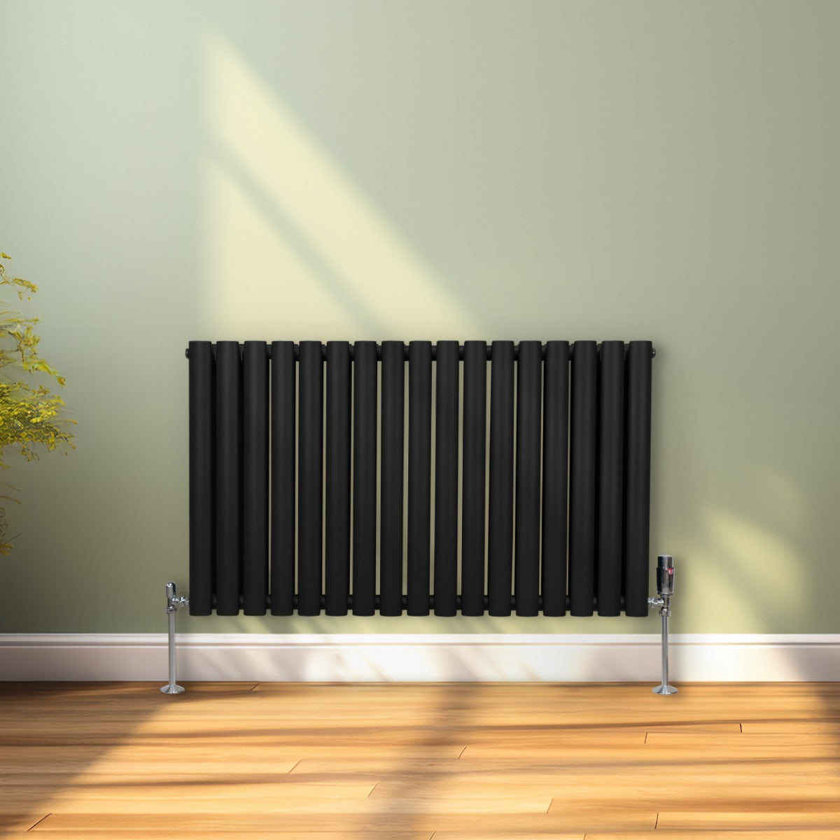 Oval Column Radiator – 600mm x 1020mm – Black