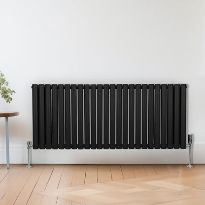 Oval Column Radiator – 600mm x 1440mm – Black