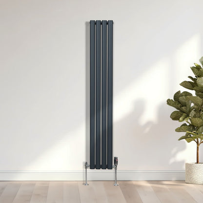 Oval Column Radiator – 1600mm x 240mm – Anthracite Grey