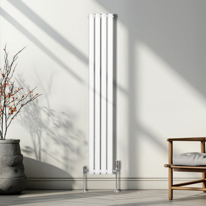 Oval Column Radiator – 1600mm x 240mm – White