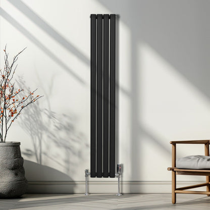 Oval Column Radiator – 1600mm x 240mm – Black