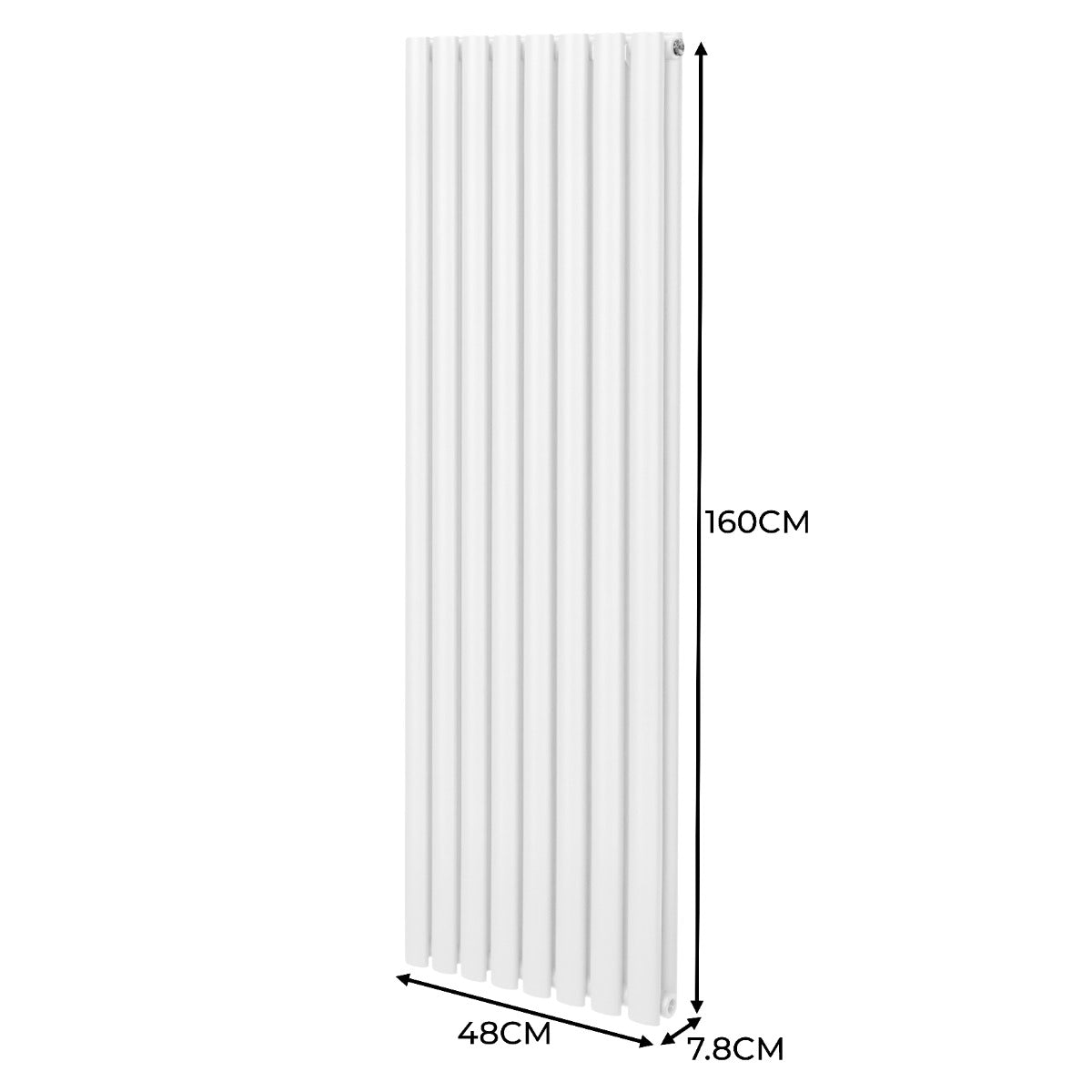 Oval Column Radiator – 1600mm x 480mm – White