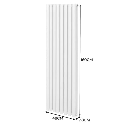 Oval Column Radiator – 1600mm x 480mm – White