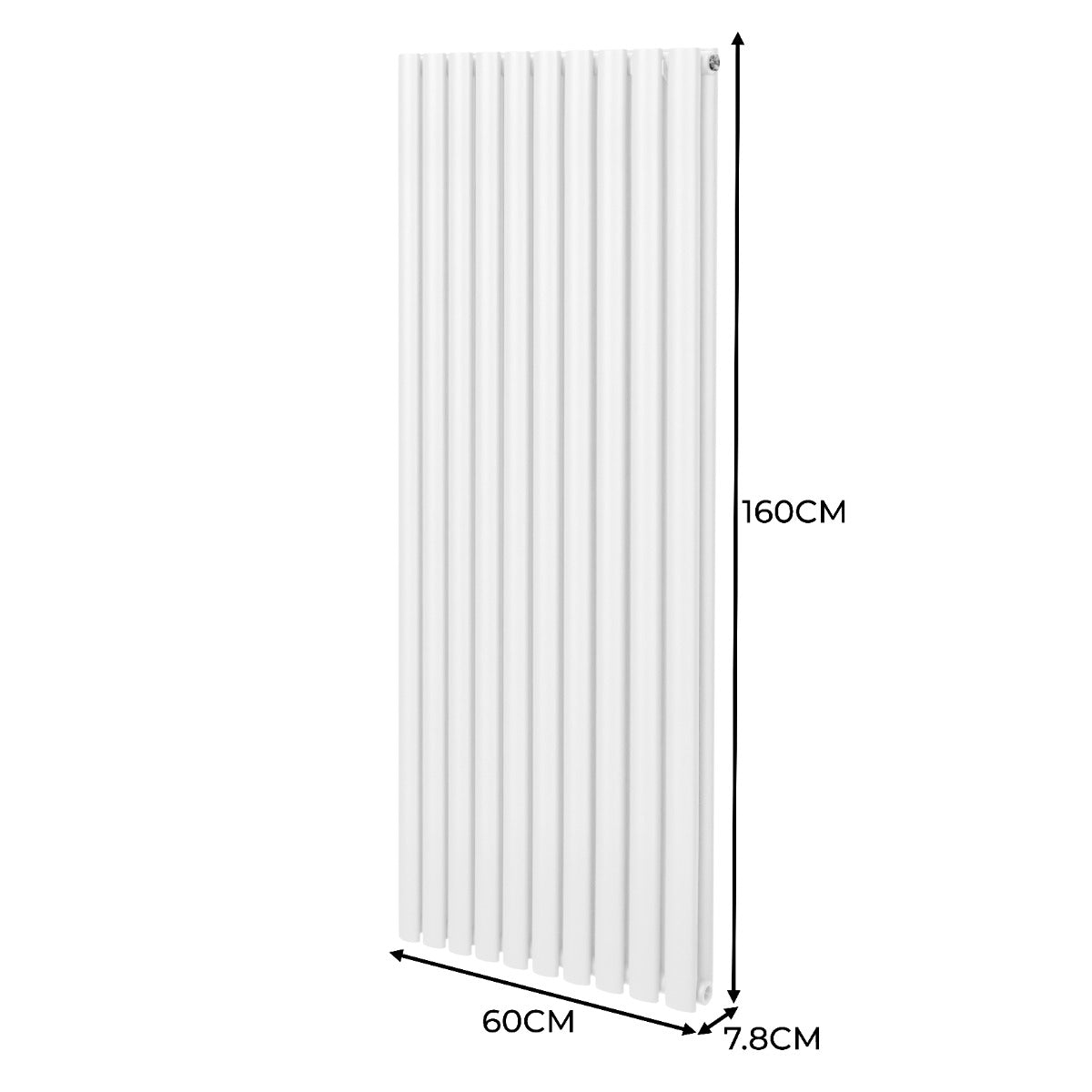 Oval Column Radiator – 1600mm x 600mm – White