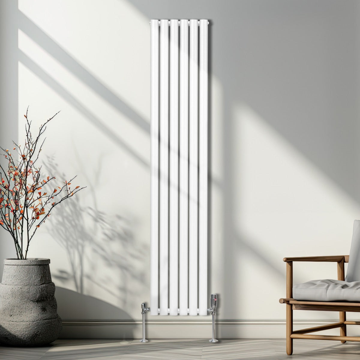 Oval Column Radiator – 1800mm x 360mm – White