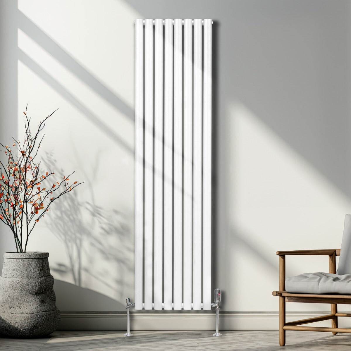 Oval Column Radiator – 1800mm x 480mm – White