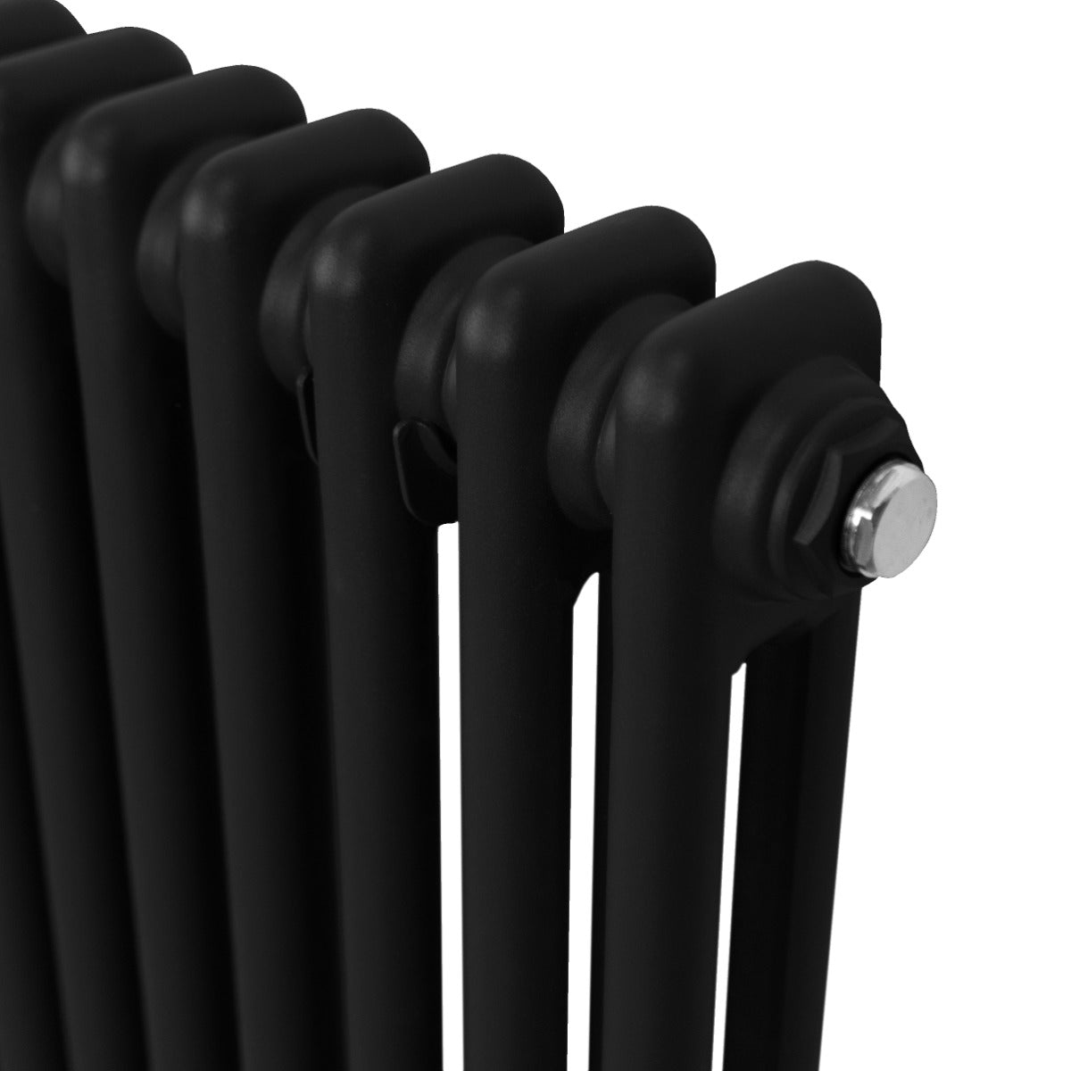 Traditional 2 Column Radiator - 300 x 832mm - Black