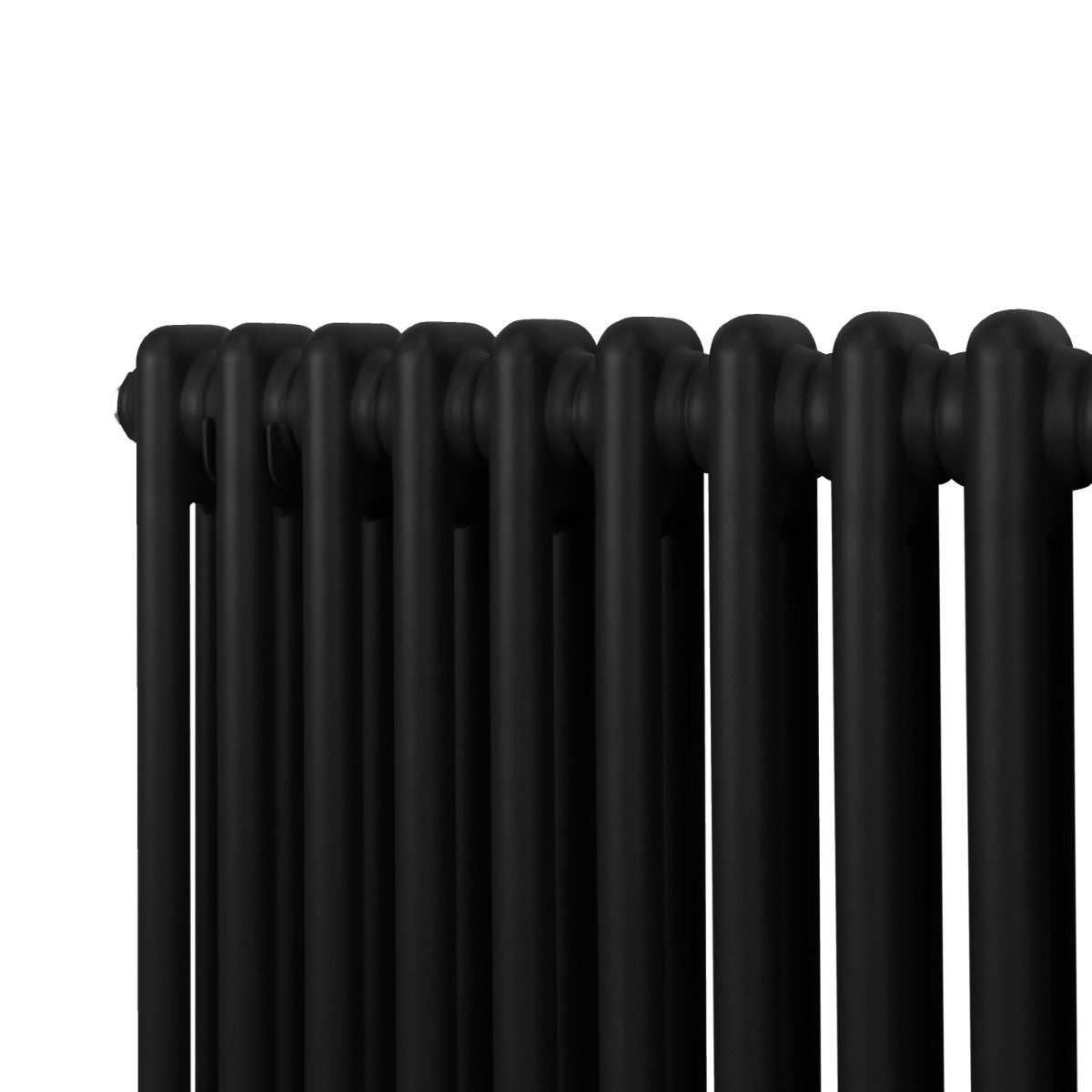 Traditional 2 Column Radiator - 300 x 832mm - Black