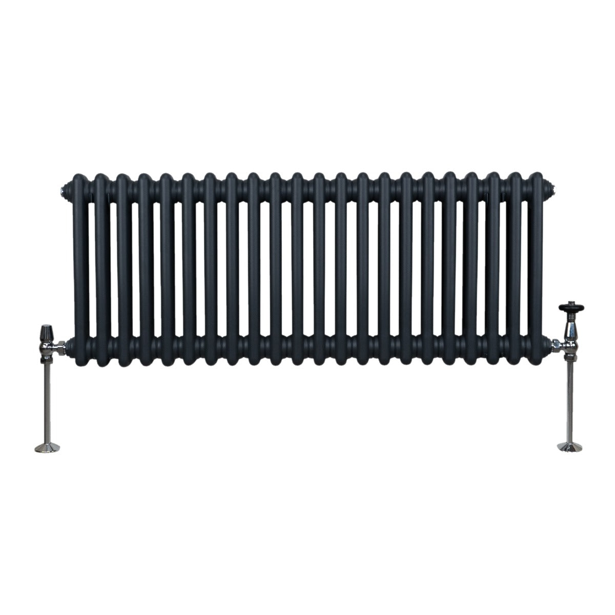 Traditional 2 Column Radiator - 300 x 1012mm - Anthracite Grey