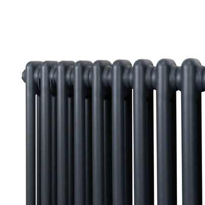 Traditional 2 Column Radiator - 300 x 1012mm - Anthracite Grey