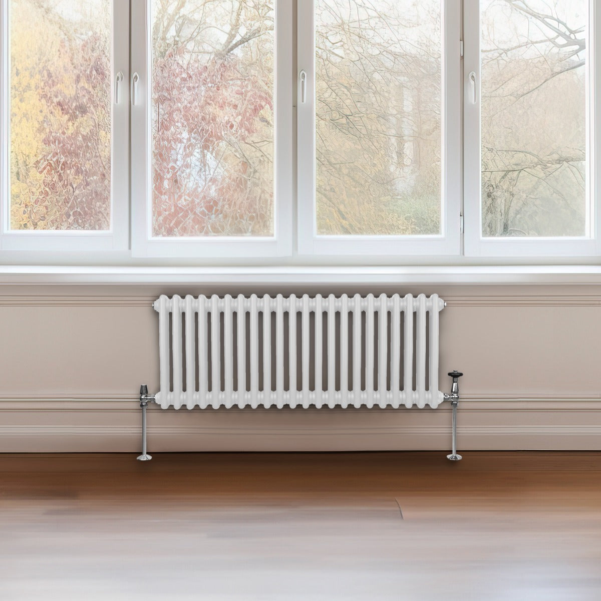 Traditional 2 Column Radiator - 300 x 1012mm - White