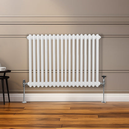 Traditional 2 Column Radiator - 600 x 832mm - White