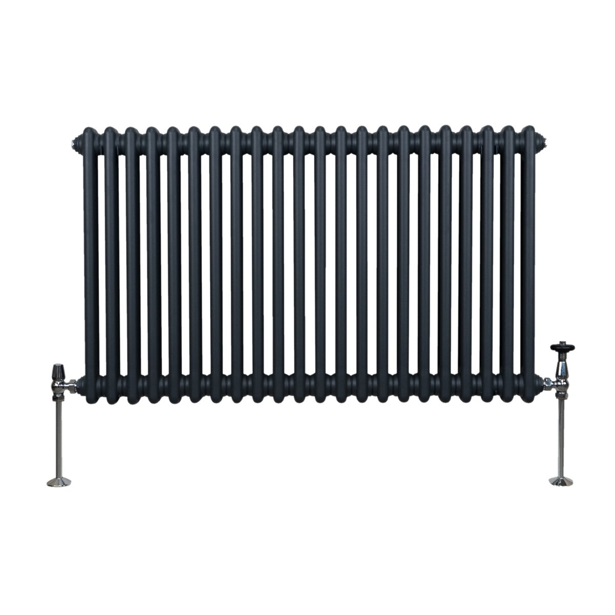 Traditional 2 Column Radiator - 600 x 1012mm - Anthracite Grey