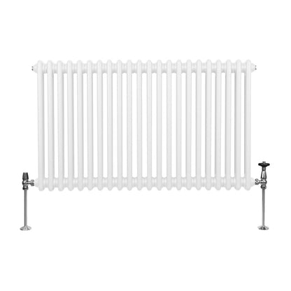 Traditional 2 Column Radiator - 600 x 1012mm - White