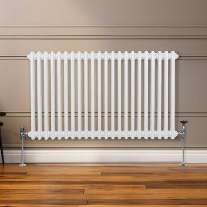 Traditional 2 Column Radiator - 600 x 1012mm - White