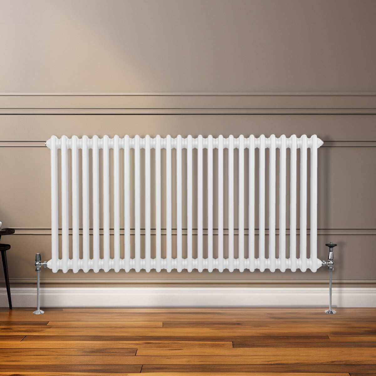 Traditional 2 Column Radiator - 600 x 1192mm - White