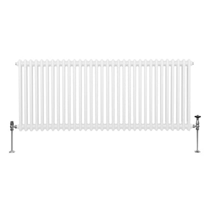 Traditional 2 Column Radiator - 600 x 1462mm - White