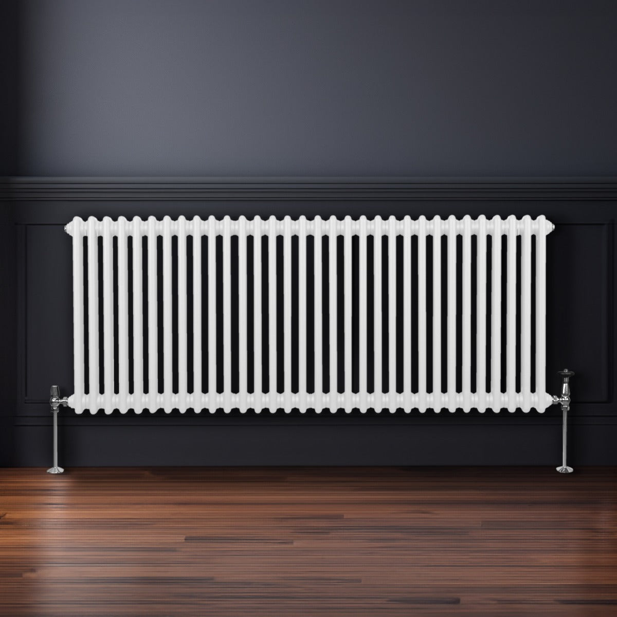 Traditional 2 Column Radiator - 600 x 1462mm - White