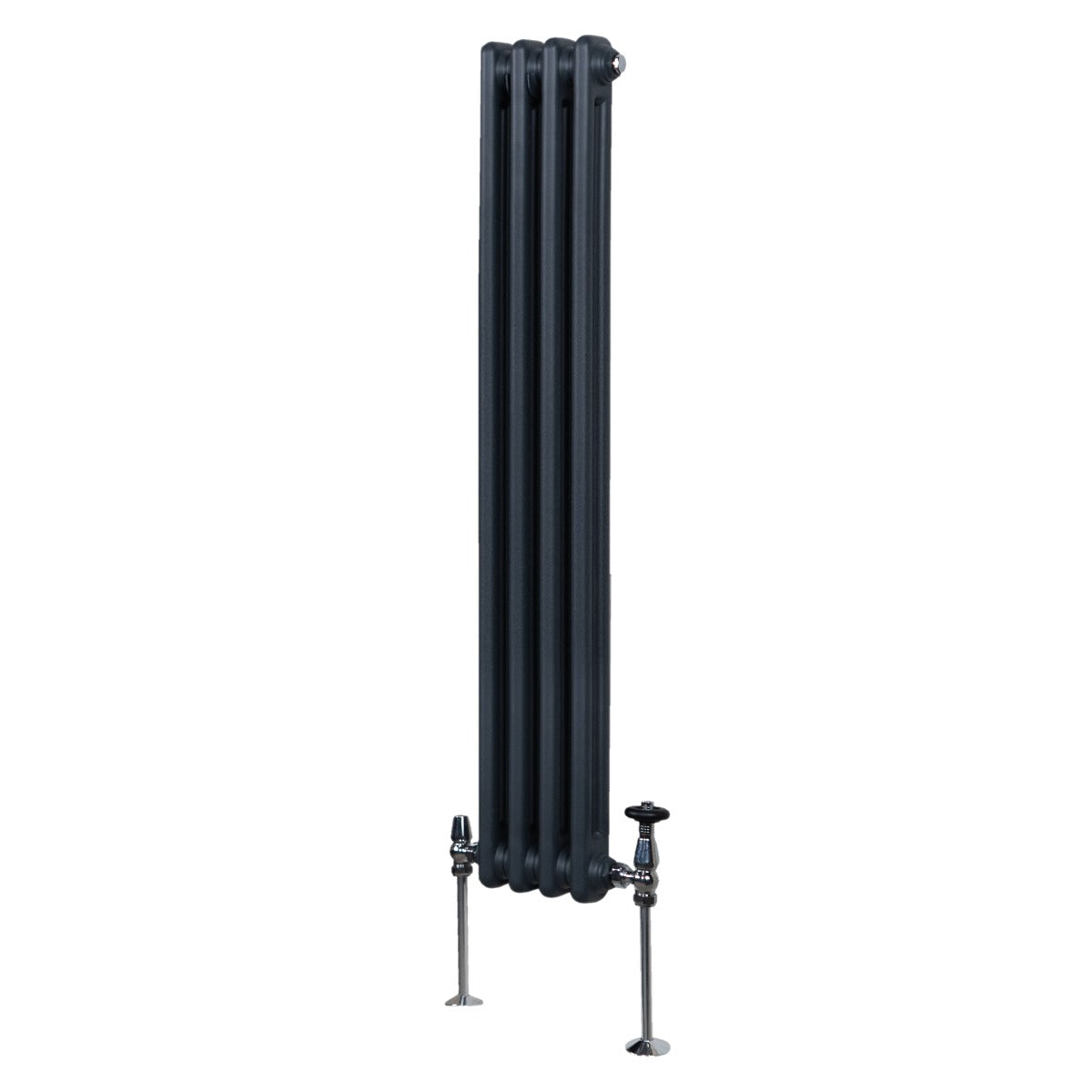 Traditional 2 Column Radiator - 1500 x 202mm - Anthracite Grey