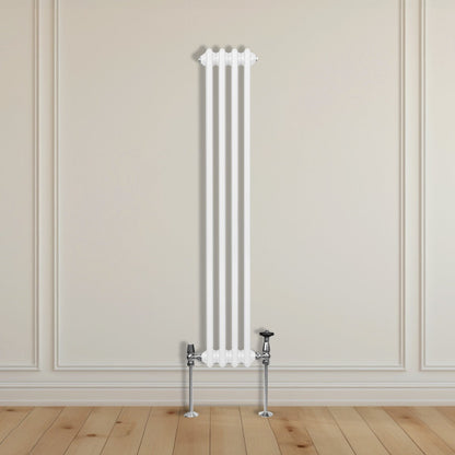 Traditional 2 Column Radiator - 1500 x 202mm - White