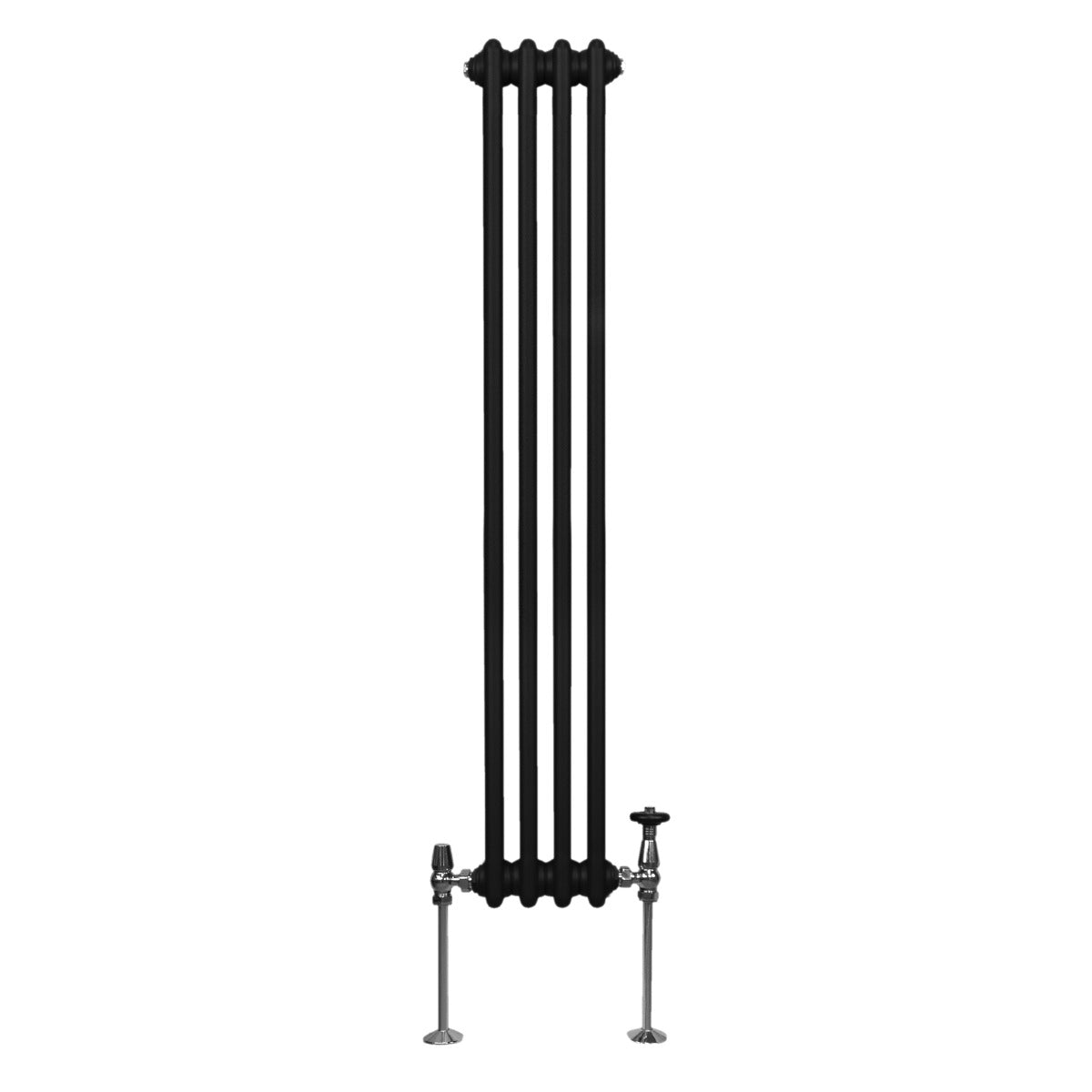 Traditional 2 Column Radiator - 1500 x 202mm - Black