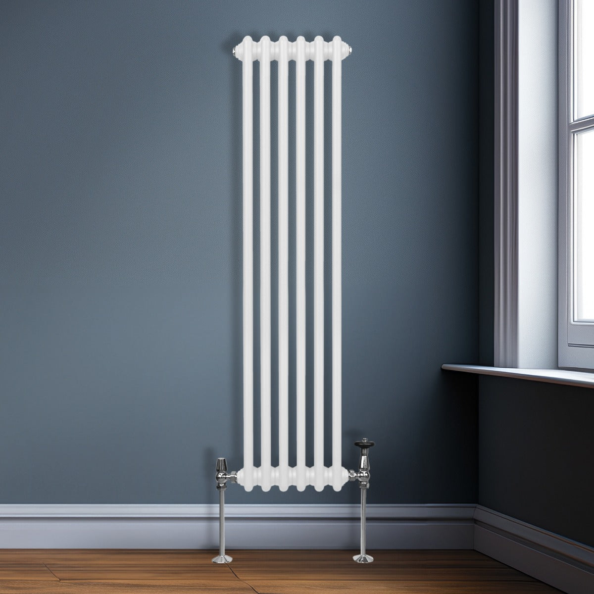 Traditional 2 Column Radiator - 1500 x 292mm - White