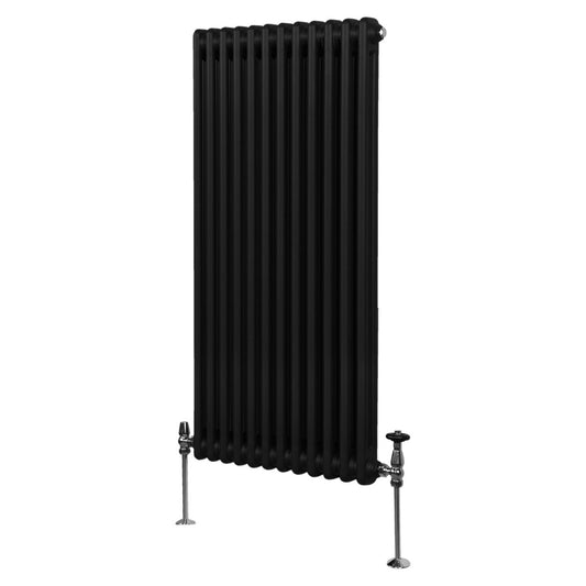 Traditional 2 Column Radiator - 1500 x 562mm - Black