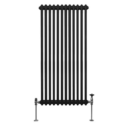 Traditional 2 Column Radiator - 1500 x 562mm - Black