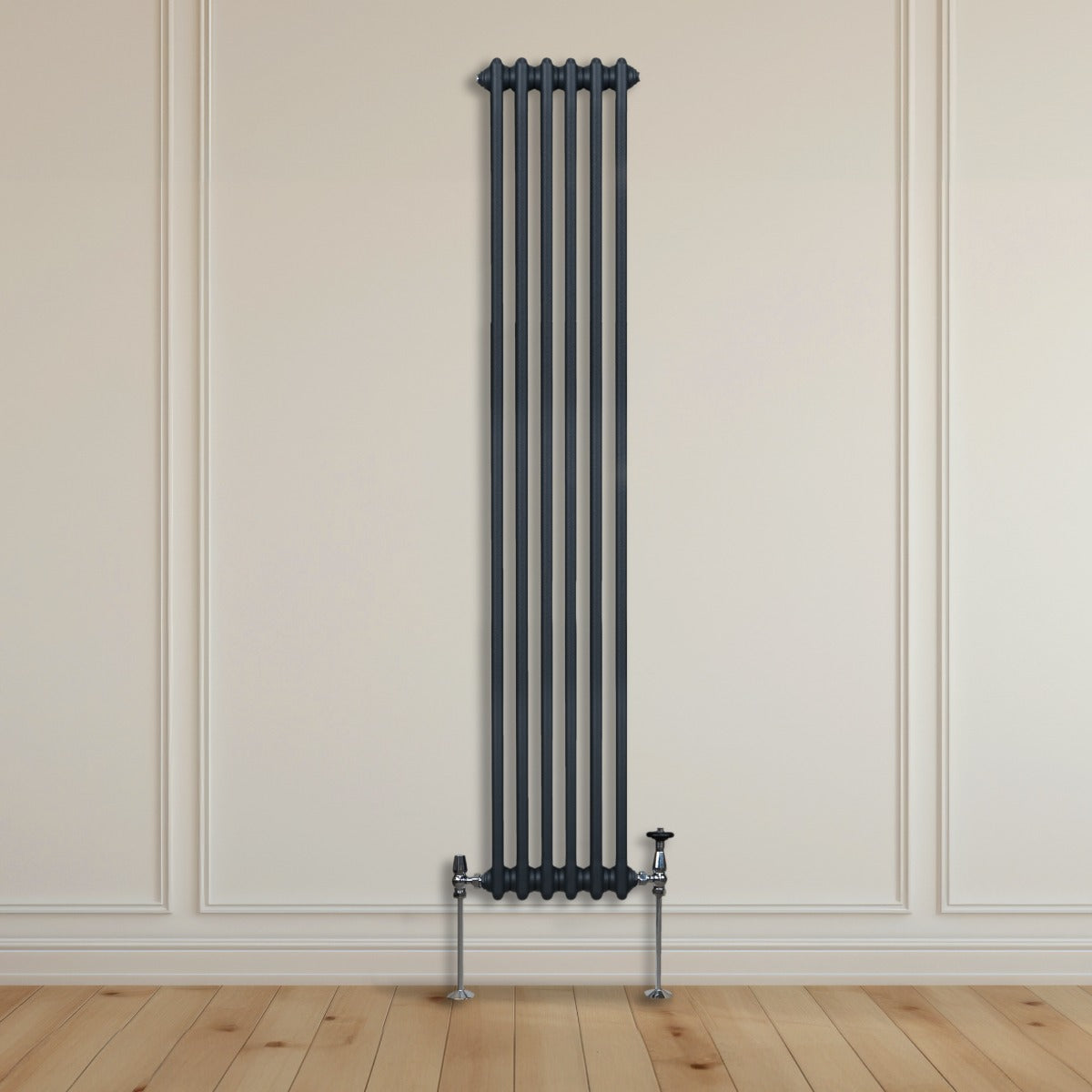 Traditional 2 Column Radiator - 1800 x 292mm - Anthracite Grey