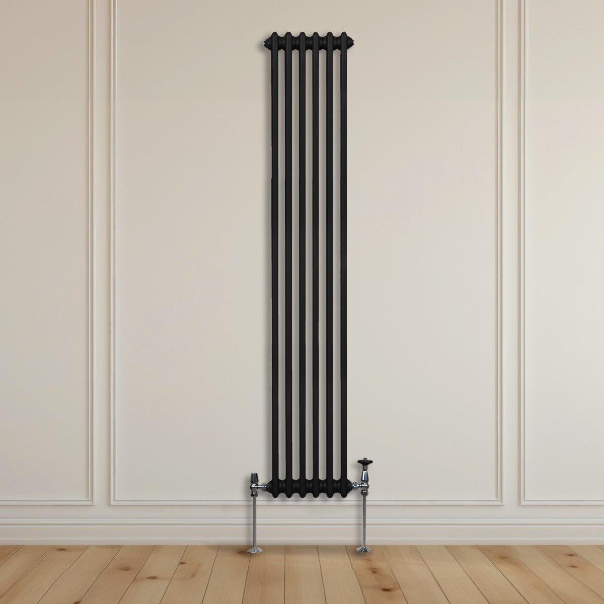 Traditional 2 Column Radiator - 1800 x 292mm - Black