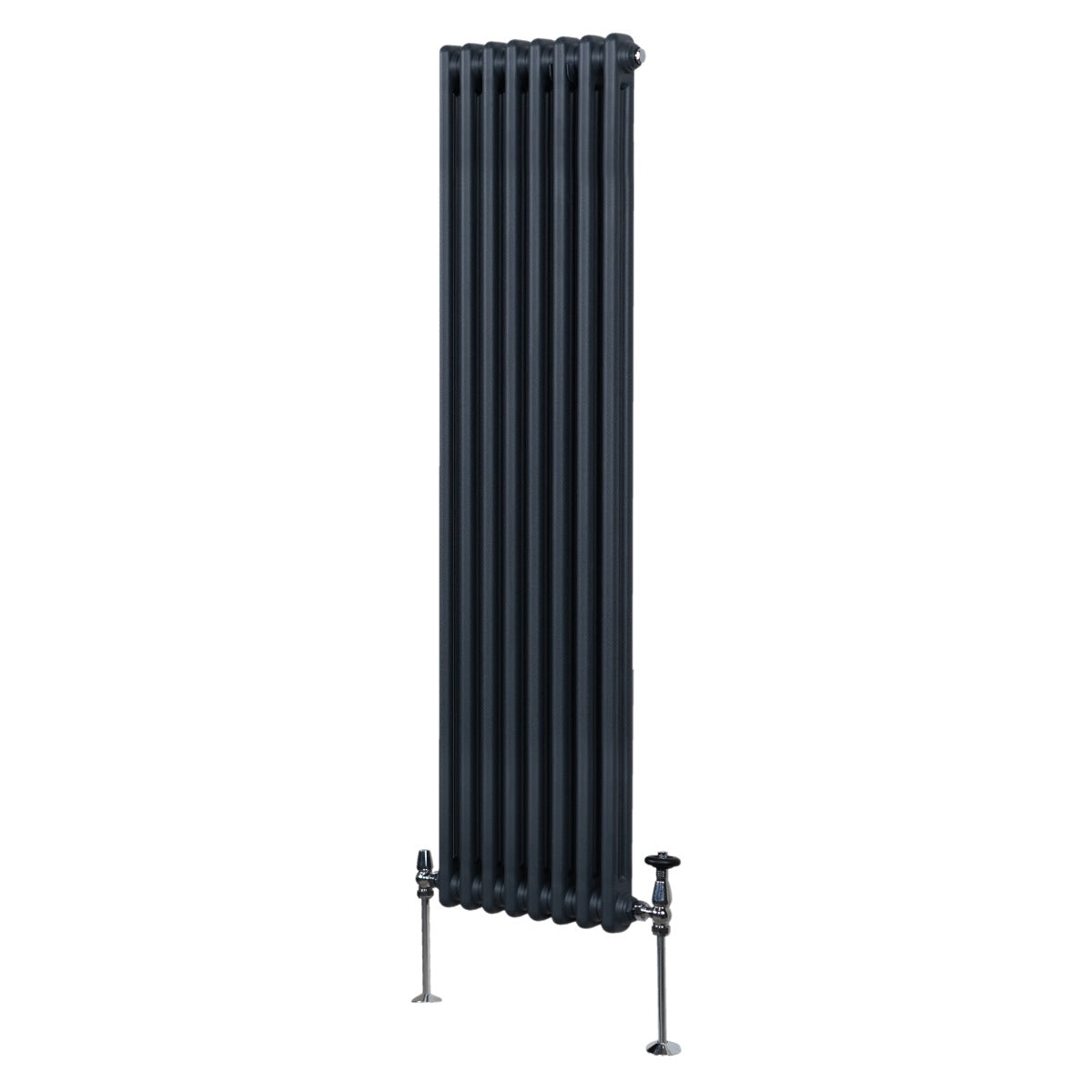 Traditional 2 Column Radiator - 1800 x 382mm - Anthracite Grey