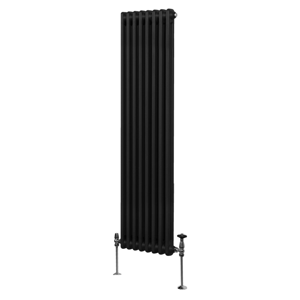 Traditional 2 Column Radiator - 1800 x 382mm - Black