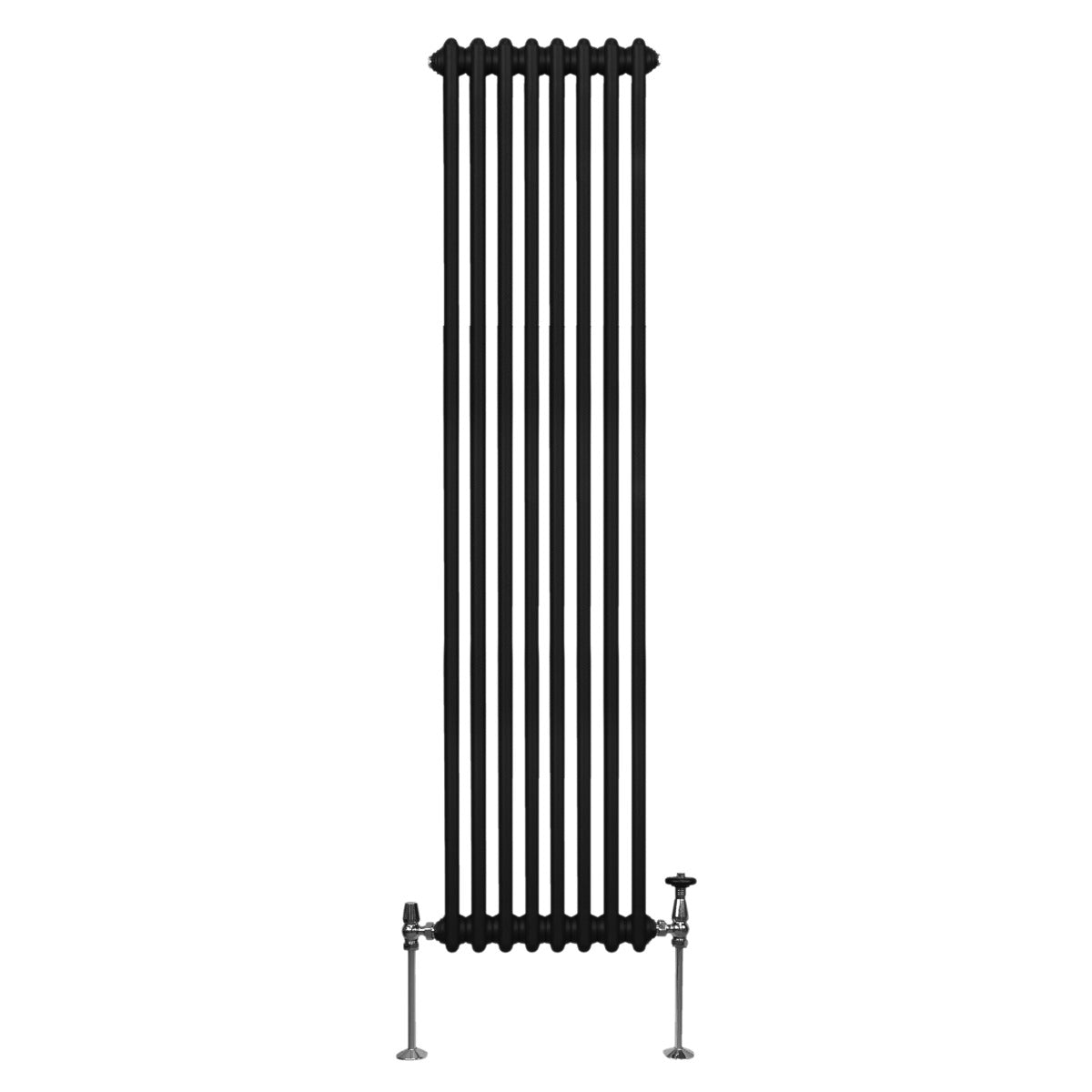 Traditional 2 Column Radiator - 1800 x 382mm - Black