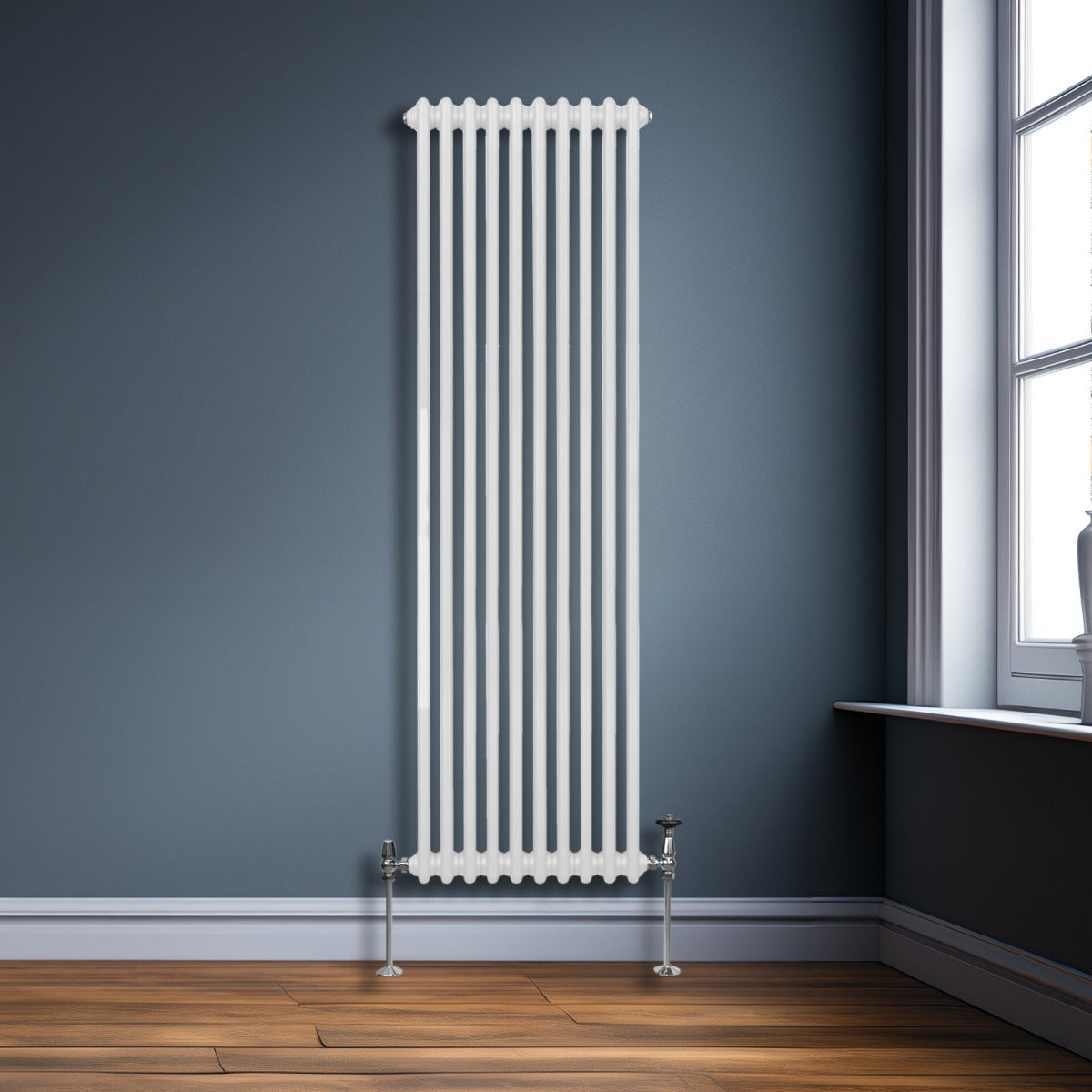 Traditional 2 Column Radiator - 1800 x 472mm - White