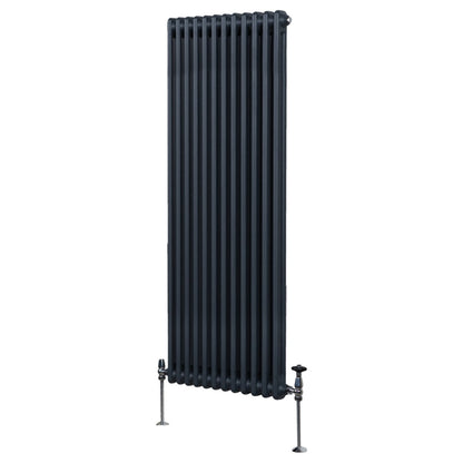 Traditional 2 Column Radiator - 1800 x 562mm - Anthracite Grey