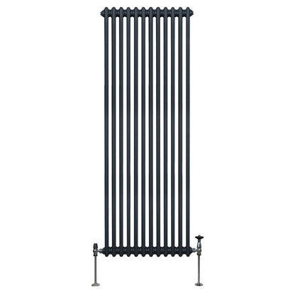 Traditional 2 Column Radiator - 1800 x 562mm - Anthracite Grey