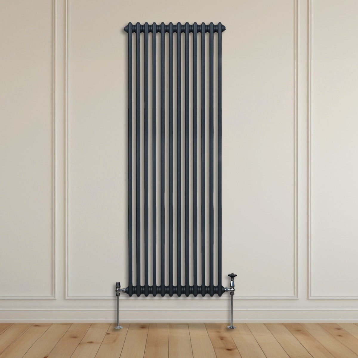 Traditional 2 Column Radiator - 1800 x 562mm - Anthracite Grey