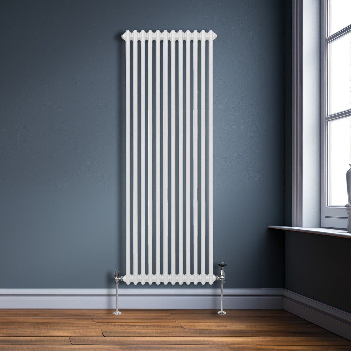 Traditional 2 Column Radiator - 1800 x 562mm - White