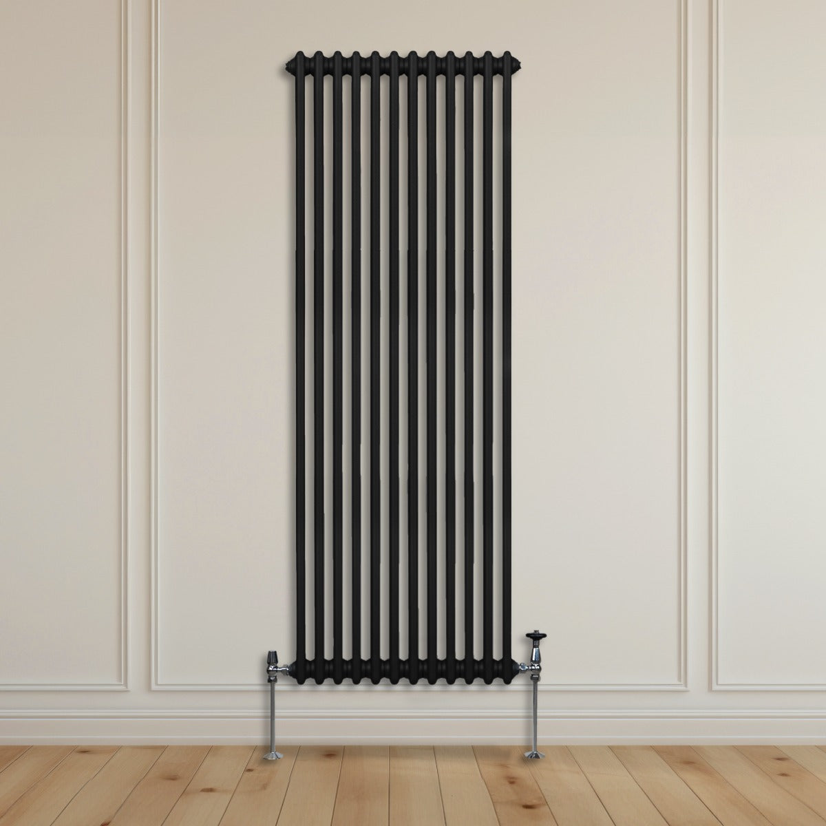 Traditional 2 Column Radiator - 1800 x 562mm - Black