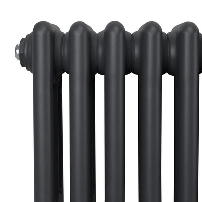 Traditional 3 Column Radiator - 300 x 1012mm - Anthracite Grey